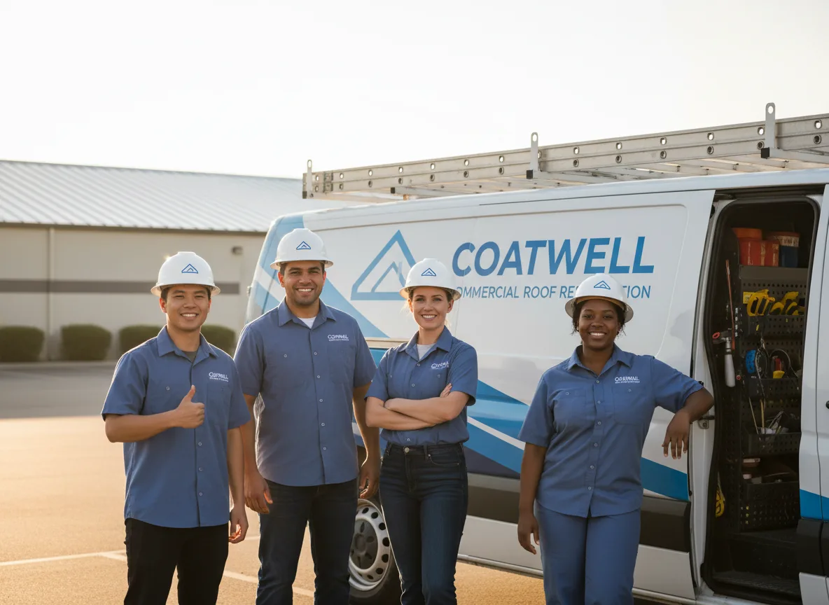 Commercial roof coating company in Byfield, MA