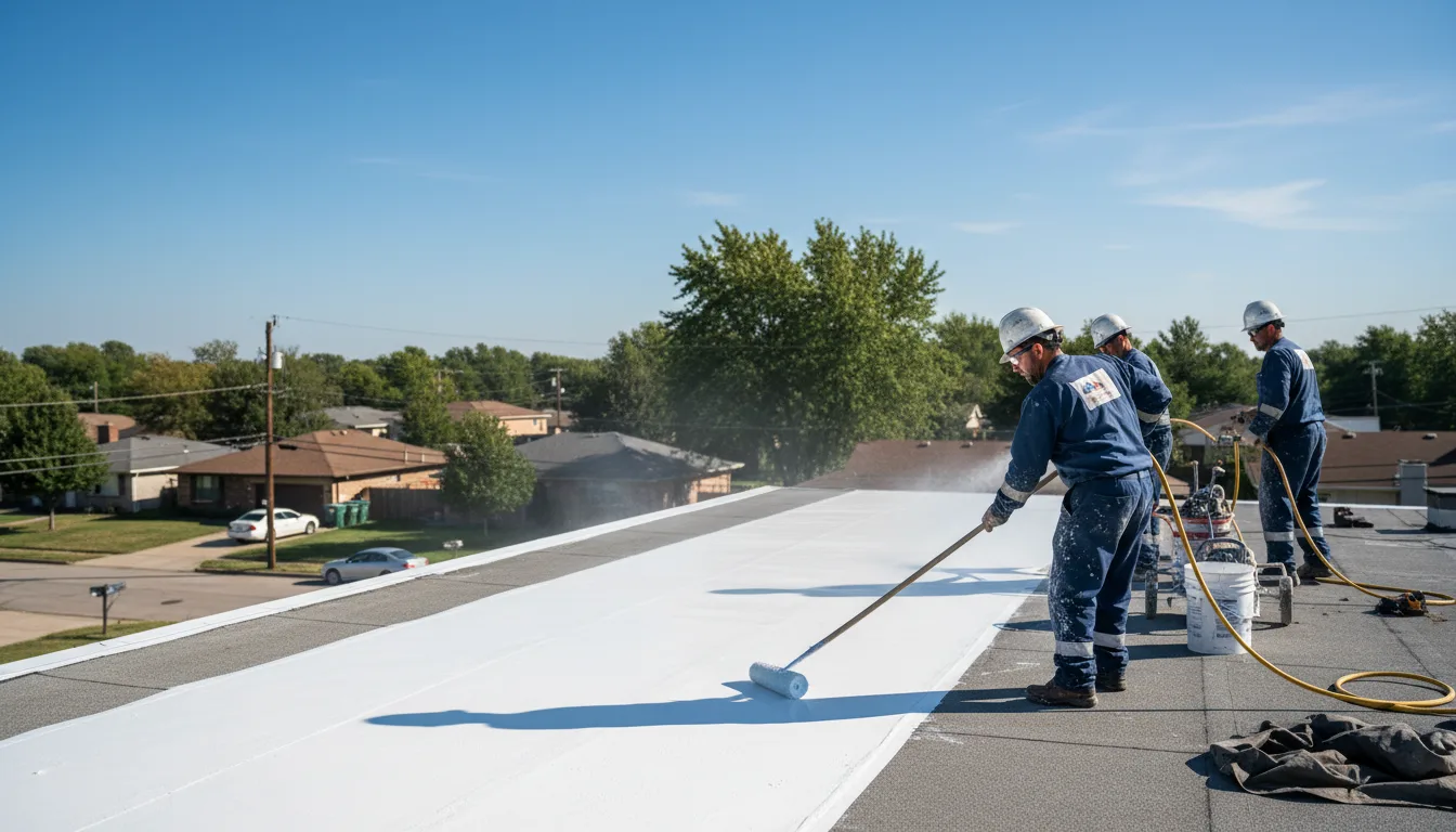 Commercial roof coating in Byfield, MA near me
